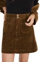 Women's Madewell Corduroy A-line Miniskirt - Green