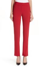 Women's Emporio Armani Slim Stretch Wool Pants Us / 46 It - Red