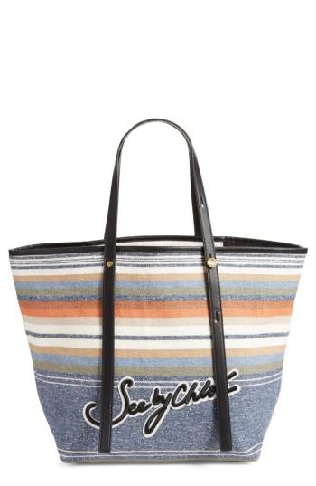 See By Chloe Stripe Canvas Tote -