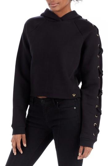 Women's True Religion Brand Jeans Lace-up Hoodie