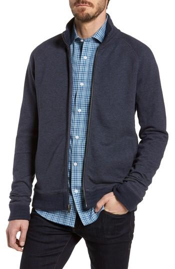 Men's Nordstrom Men's Shop Full Zip Fleece Jacket - Blue