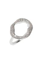 Women's Monica Vinader Pave Diamond Circle Ring (special Purchase)
