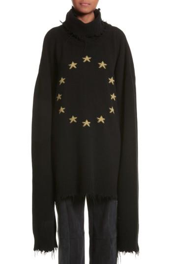 Women's Vetements Star Turtleneck Sweater