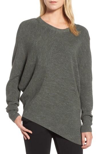 Women's Nic+zoe Energy Asymmetrical Sweater - Green