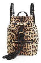 Moschino Leopard Print Backpack - Black