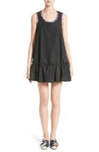 Women's Marc Jacobs Stretch Cotton Ruffle Hem Dress