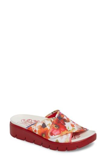 Women's Alegria By Pg Lite Airie Slide Sandal -8.5us / 38eu - Red