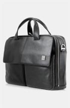 Men's Knomo London 'warwick' Double Compartment Leather Briefcase -