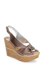 Women's Love And Liberty 'audra' Slingback Wedge M - Grey
