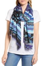 Women's Rebecca Mixed Floral Stripe Scarf