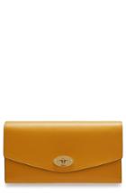 Women's Mulberry Darley Continental Leather Wallet - Yellow