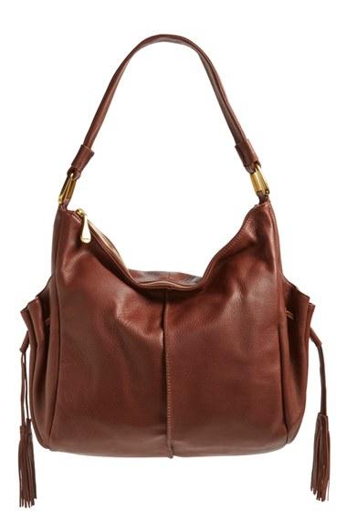 Hobo 'tempest' Leather Hobo Bag - Red