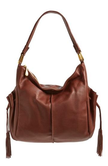 Hobo 'tempest' Leather Hobo Bag - Red