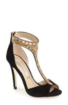 Women's Kristin Cavallari 'lena' Crystal T-strap Sandal M - Black
