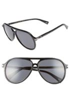 Women's Marc Jacobs 58mm Navigator Sunglasses - Black/ Ruthenium