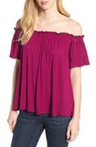 Women's Bobeau Off The Shoulder Knit Top - Pink