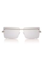 Women's Adam Selman X Le Specs The International 58mm Sunglasses - Silver/ Silver Mono