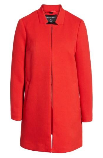 Women's Dorothy Perkins Open Car Coat Us / 18 Uk - Red