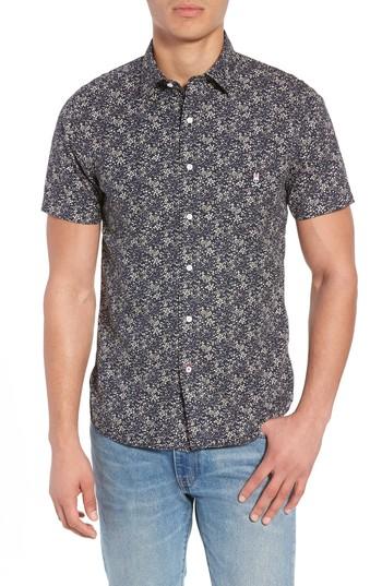 Men's Psycho Bunny Print Sport Shirt - Blue