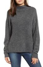 Women's Leith Cozy Mock Neck Sweater - Grey