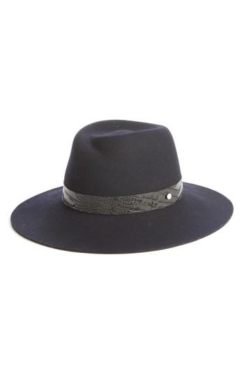 Women's Rag & Bone Zoe Wool Fedora - Blue