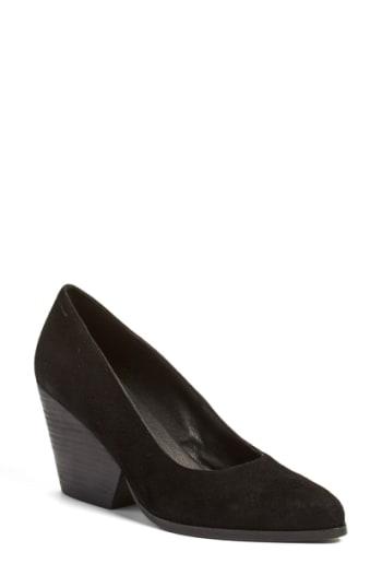 Women's Eileen Fisher 'hawk' Block Heel Pump M - Black