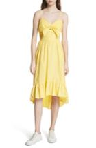 Women's Joie Clorinda Tie Front Cutout Cotton Dress - Yellow