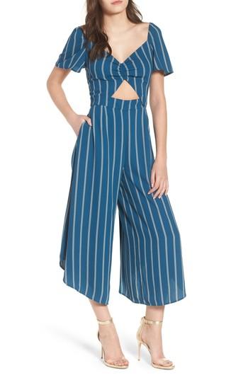 Women's Leith Cutout Culotte Jumpsuit - Blue/green
