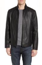 Men's Andrew Marc Wiley Lambskin Leather Jacket - Black