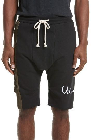 Men's Drifter Vitamin D Graphic Panel Shorts - Black