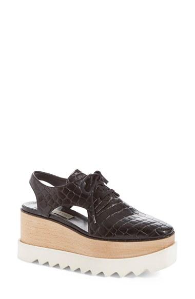 Women's Stella Mccartney 'elyse' Cutout Platform Oxford