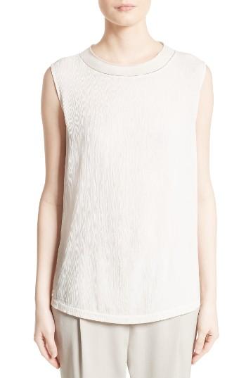 Women's Fabiana Filippi Textured Tank Us / 40 It - White