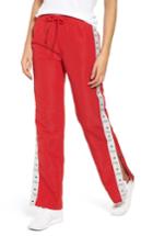 Women's Obey Cerise Snap Trim Track Pants - Red