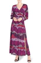 Women's Catherine Catherine Malandrino June Print Maxi Dress - Purple