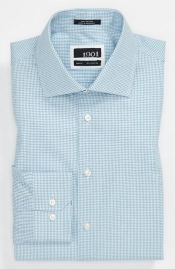 1901 Trim Fit Dress Shirt Bright Blue