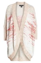 Women's St. John Collection Ombre Textured Jacquard Knit Cardigan, Size - Grey