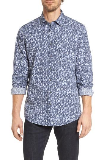 Men's Rodd & Gunn Marshland Sports Fit Sport Shirt - Blue