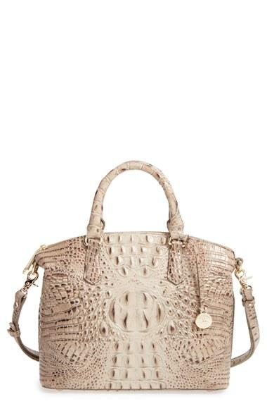 Brahmin 'medium Duxbury' Croc Embossed Leather Satchel -