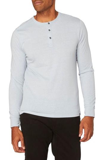 Men's Threads For Thought Henley, Size - Grey