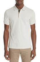 Men's Burberry Brit Oxford Abown Polo, Size - Beige