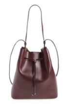Lodis Large Halina Leather Bucket Bag - Burgundy