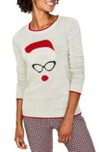 Women's Boden Holiday Sweater - Grey