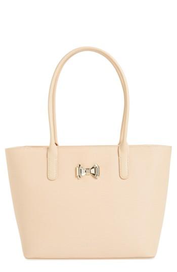Ted Baker London Small Leather Shopper - Beige