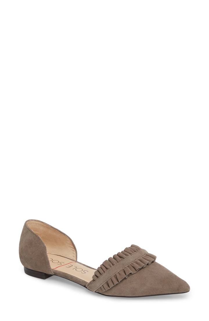 Women's Sole Society Rosalind Ruffle D'orsay Flat