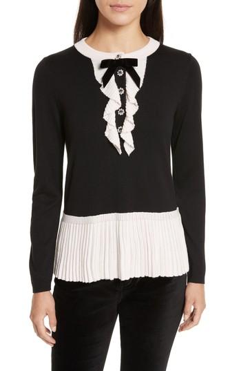 Women's Kate Spade New York Pleated Peplum Sweater