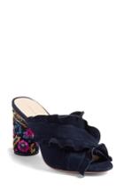 Women's Loeffler Randall Kaya Embellished Ruffle Slide Sandal