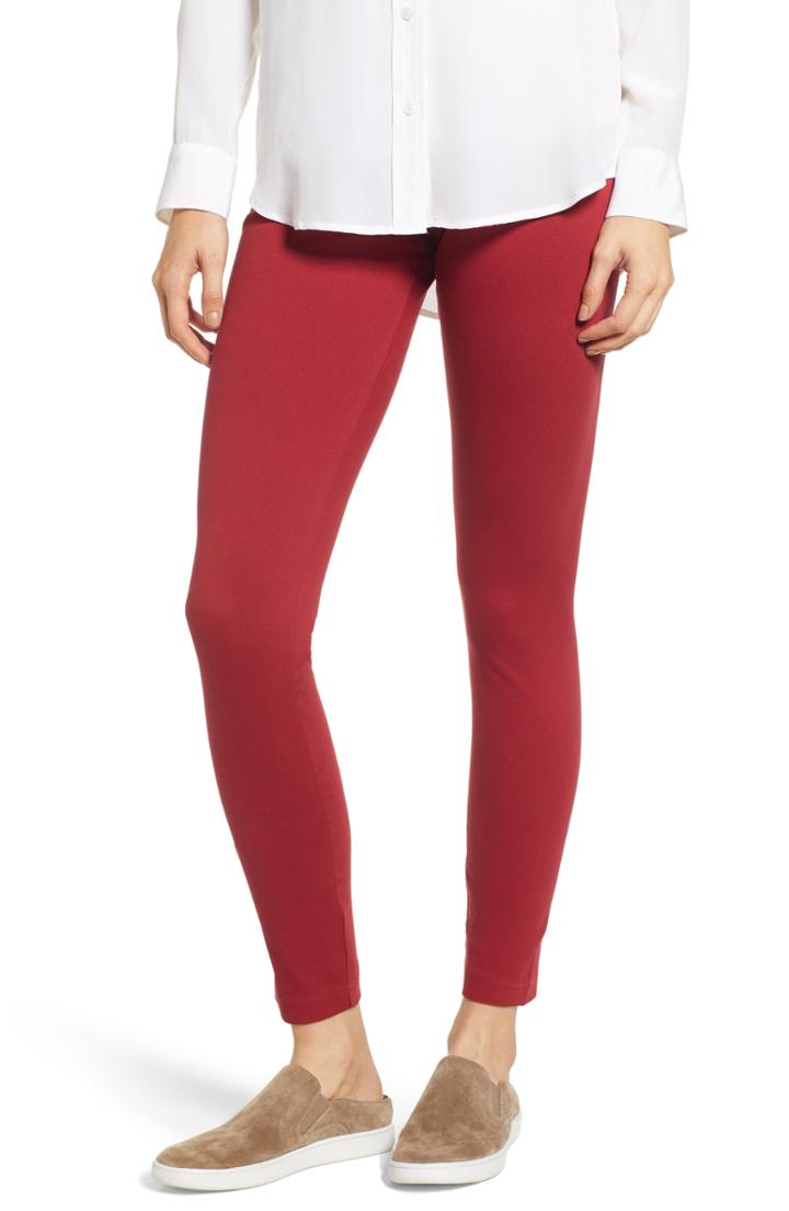 Women's Lysse High Waist Denim Leggings - Red