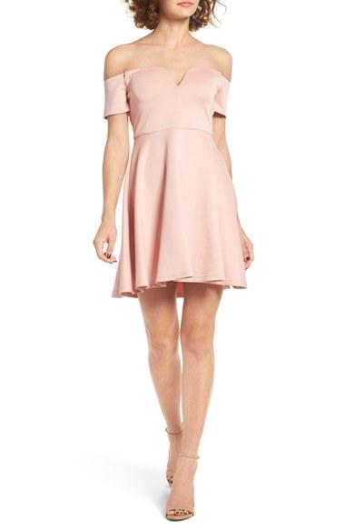 Women's Cream & Sugar Sweetheart Off The Shoulder Dress