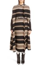 Women's Isabel Marant Huan Wool Blend Cape, Size - Black