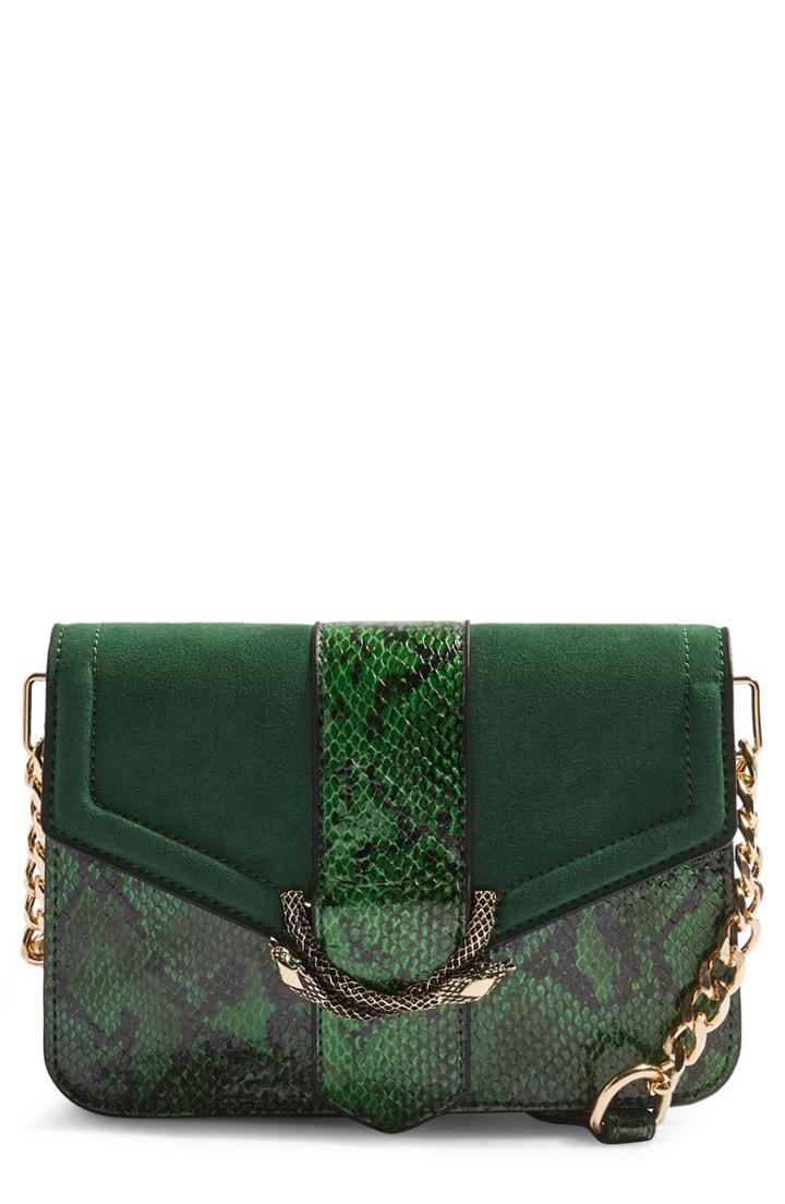 Topshop Sela Crossbody Bag - Green